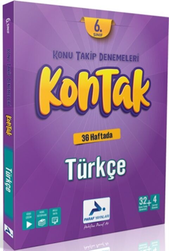 resm Paraf Yayınları 6. Sınıf Kontak Türkçe Denemeleri