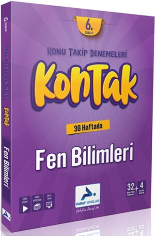 resm Paraf Yayınları 6. Sınıf Kontak Fen Bilimleri Denemeleri