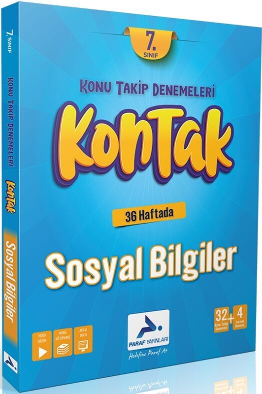 resm Paraf Yayınları 7. Sınıf Kontak Sosyal Bilgiler Denemeleri