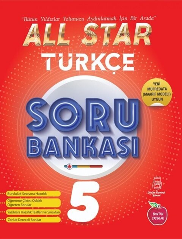 resm Newton Yayınları 5. Sınıf Türkçe All Star Soru Bankası
