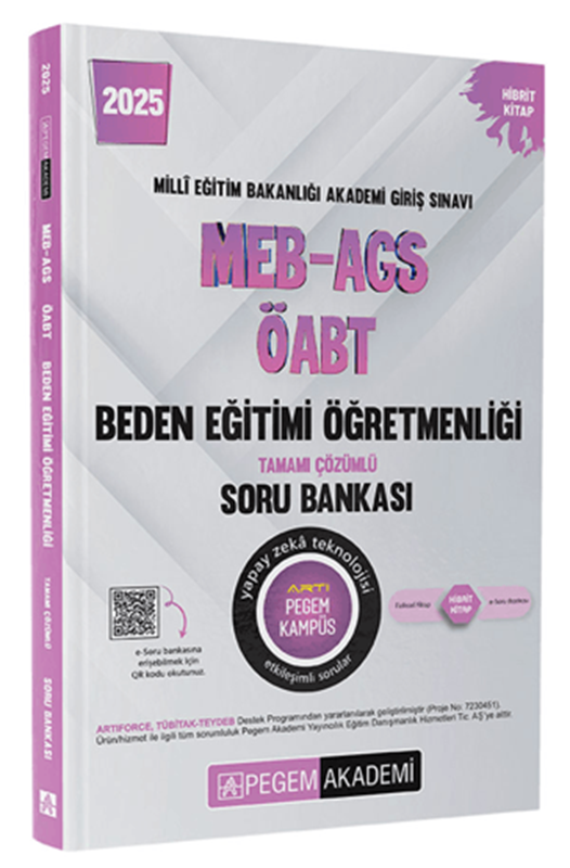 resm 2025 MEB-AGS-ÖABT Beden Eğitimi Tamamı Çözümlü Soru Bankası