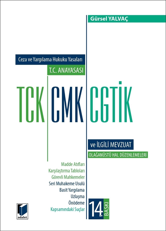 resm T.C. Anayasası - TCK - CMK - CGTİK ve İlgili Mevzuat