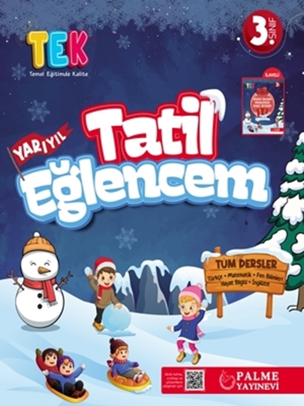 resm Palme Yayınevi 3. Sınıf TEK Yarı Yıl Tatil Eğlencem