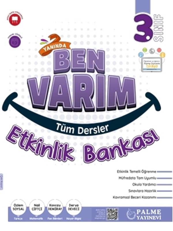 resm Palme Yayınevi 3.Sınıf  Yanında Ben Varım Kitabı Tüm Dersler Etkinlik Bankası