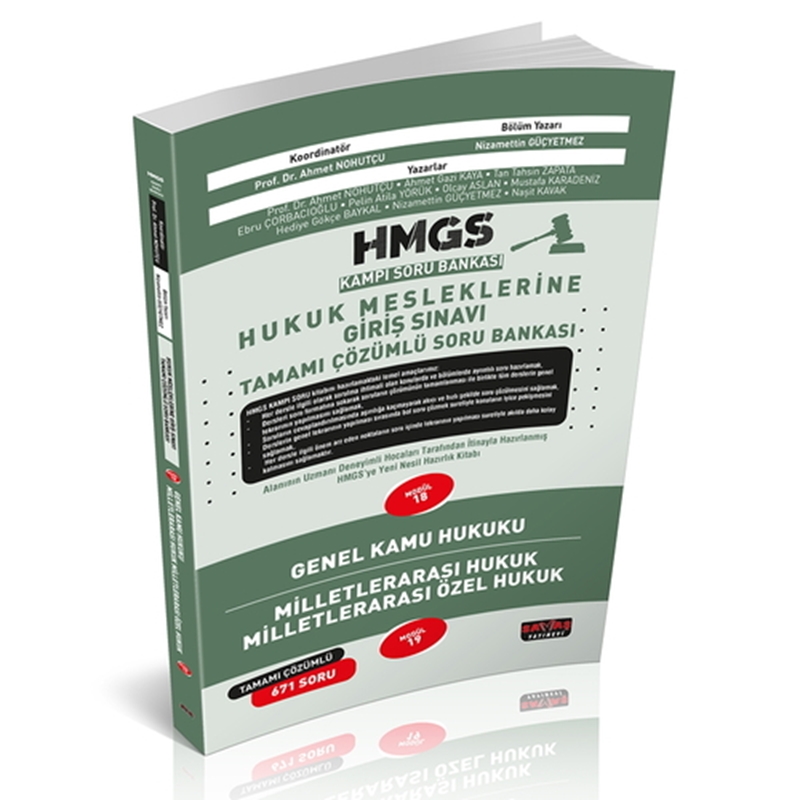 resm HMGS Kampı Genel Kamu Hukuku, Milletlerarası Hukuk Soru Bankası