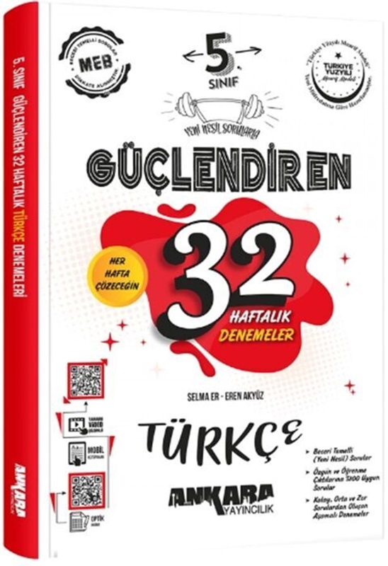 resm 5. Sınıf Güçlendiren 32 Haftalık Türkçe Kazanım Denemeleri