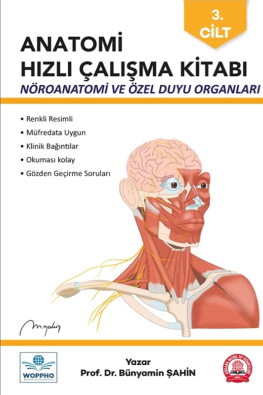 resm Anatomi Hızlı Çalışma Kitabı Nöroanatomi ve Özel Duyu Organları Cilt-3
