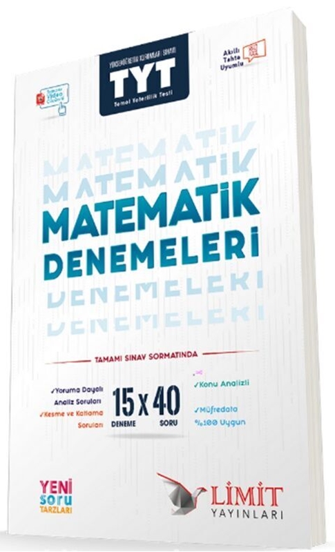 resm Limit Yayınları TYT Matematik 15x40 Denemeleri