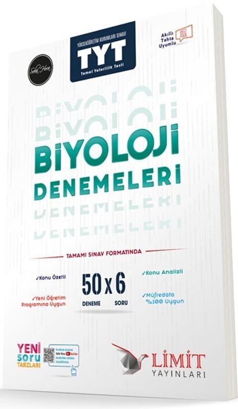 resm Limit Yayınları TYT Biyoloji 50x6 Denemeleri