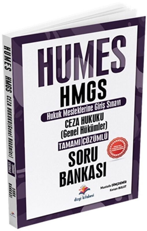 resm Dizgi Kitap 2025 Humes HMGS Ceza Hukuku Genel Hükümler Tamamı Çözümlü Soru Bankası