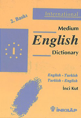 Resim Medium English Dictionary English - Turkish Turkish - English