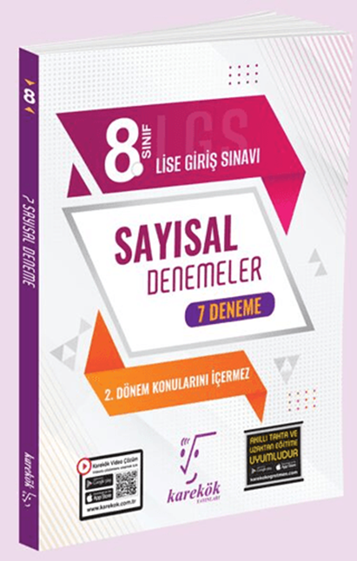 resm Karekök Yayınları 8. Sınıf LGS Sayısal 7 li Deneme