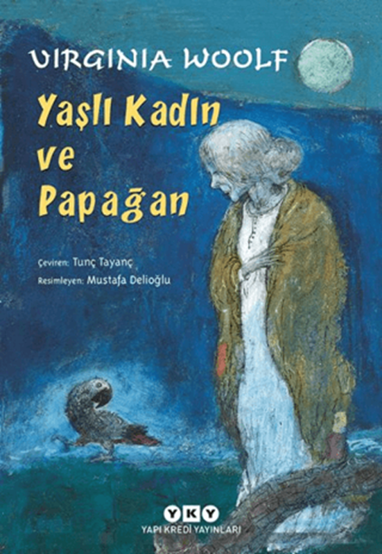 resm Yaşlı Kadın ve Papağan