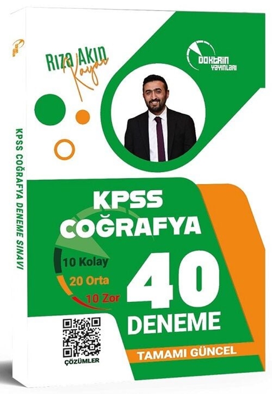 resm Doktrin KPSS Coğrafya 40 Deneme Çözümlü