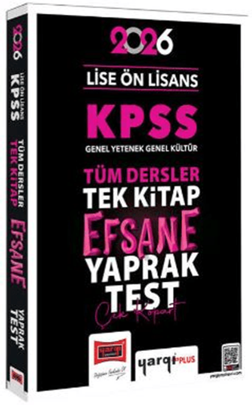 resm 2026 KPSS Lise Ön Lisans GK-GY Tüm Dersler Tek Kitap Efsane Çek Kopart Yaprak Test