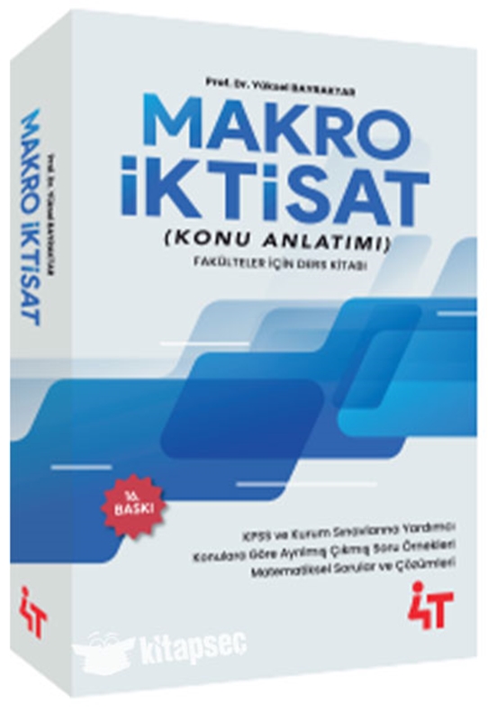 resm Makro İktisat Konu Anlatımı 4T Yayınevi