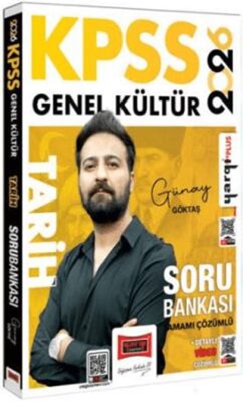 resm Yargı Yayınları 2026 KPSS Genel Kültür Tamamı Çözümlü Tarih Soru Bankası