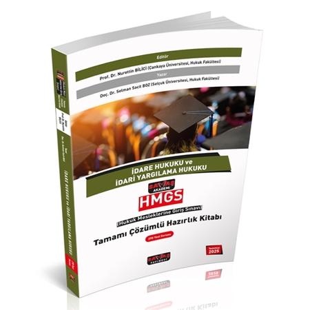 Resim HMGS İdare Hukuku ve İdari Yargılama Hukuku Tamamı Çözümlü Hazırlık Kitabı Savaş Yayınları 2025