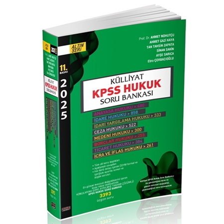 Resim KÜLLİYAT KPSS Hukuk Soru Bankası Savaş Yayınları Mayıs 2025