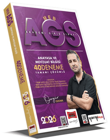Resim 2026 MEB-AGS Anayasa ve Mevzuat Bilgisi Tamamı Çözümlü 40 Deneme