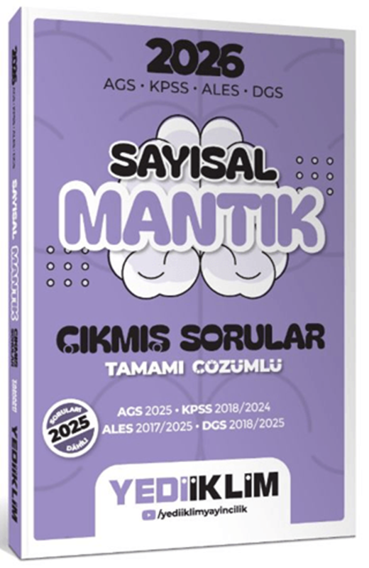 resm 2026 AGS KPSS ALES DGS Sayısal Mantık Tamamı Çözümlü Çıkmış Sorular
