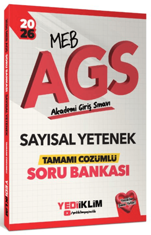 resm 2026 MEB AGS Sayısal Yetenek Tamamı Çözümlü Soru Bankası