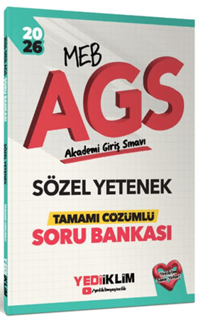 Resim 2026 MEB AGS Sözel Yetenek Tamamı Çözümlü Soru Bankası