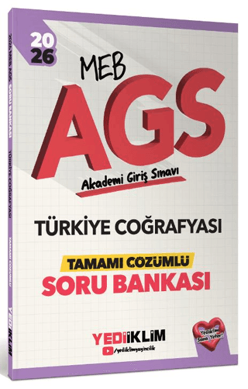 resm 2026 MEB AGS Türkiye Coğrafyası Tamamı Çözümlü Soru Bankası