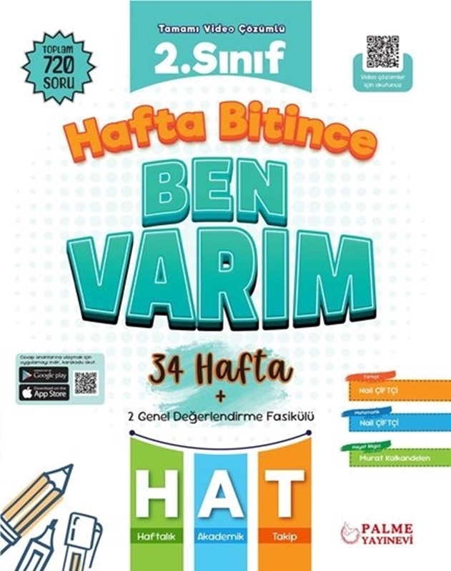 resm Palme 2.Sınıf Hafta Bitince Ben Varım (34 Hafta) *YENİ*