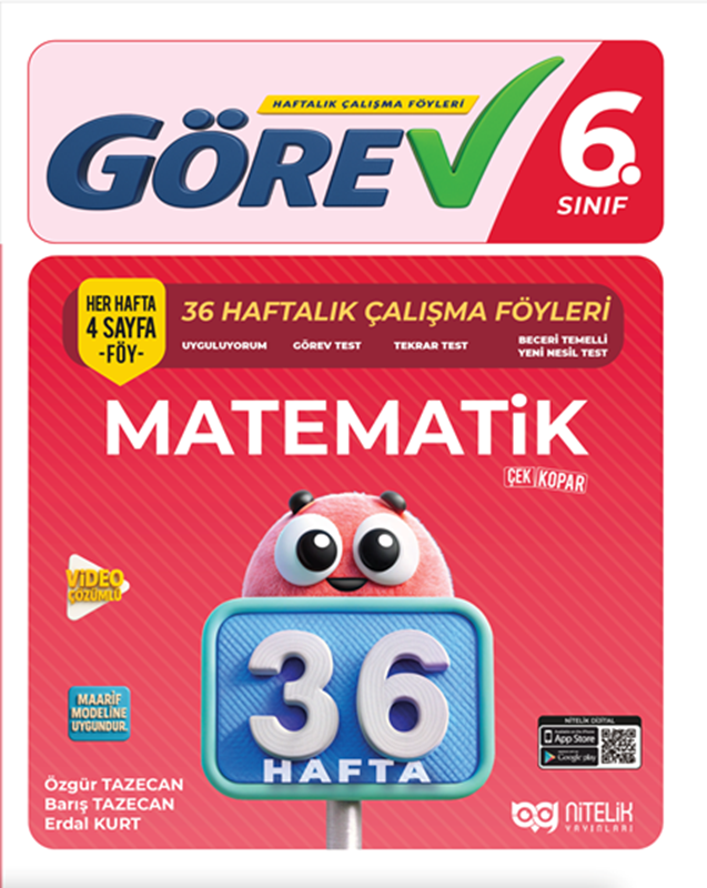 resm Nitelik 6.Sınıf Görev 6 Matematik (36 Hafta)