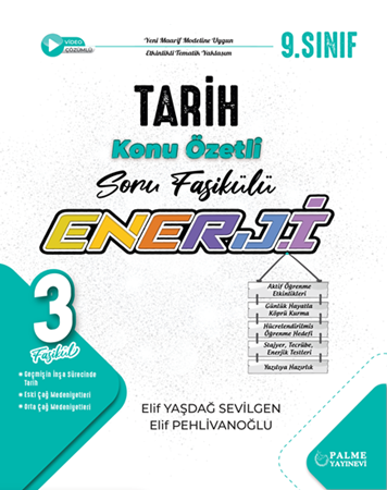 Resim PALME 9.Sınıf Enerji Tarih Soru Fasikülleri (3 Fasikül)