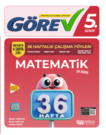 Resim 5. Sınıf Matematik Görev 36 Hafta Çalışma Föyleri