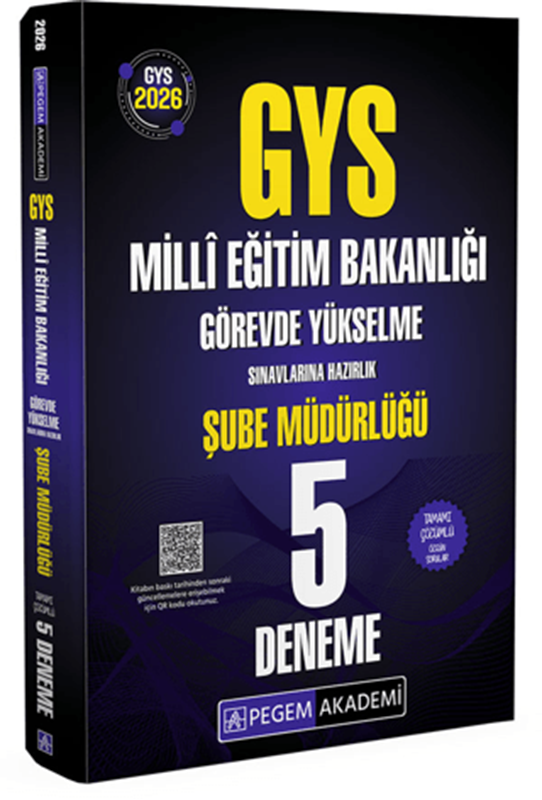 resm 2026 GYS MEB Görevde Yükselme Sınavlarına Hazırlık Tamamı Çözümlü 5 Deneme Şube Müdürlüğü