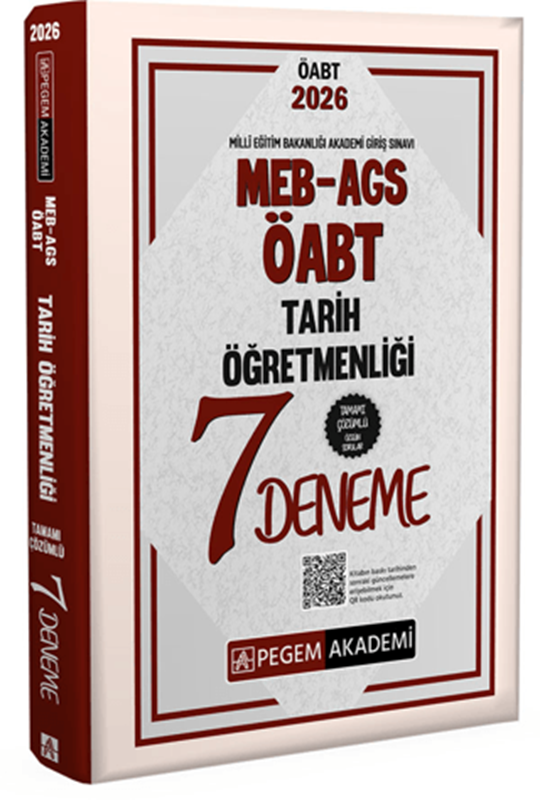 resm 2026 MEB AGS ÖABT Tarih Öğretmenliği Tamamı Çözümlü 7 Deneme
