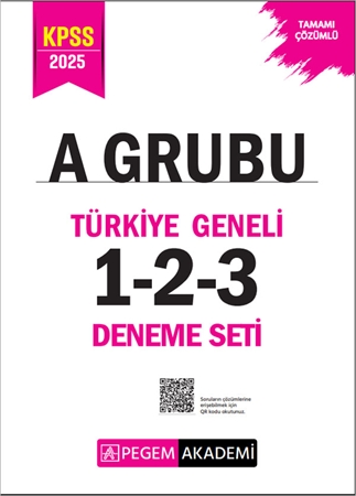 Resim 2025 KPSS A Grubu Tamamı Çözümlü Türkiye Geneli 1-2-3 (3'lü Deneme Seti)