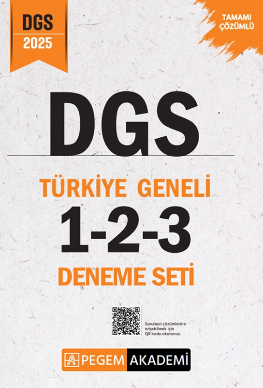 resm 2025 DGS Tamamı Çözümlü Türkiye Geneli 1-2-3 (3'lü Deneme Seti)