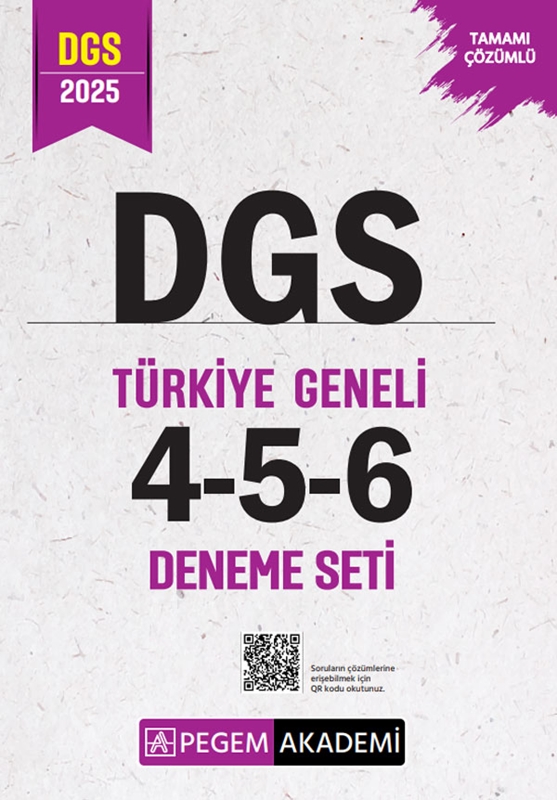 resm 2025 Dgs Tamamı Çözümlü Türkiye Geneli 4-5-6 (3'lü Deneme Seti)