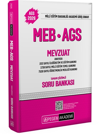Resim 2026 MEB AGS Soru Bankası Tamamı Çözümlü Mevzuat