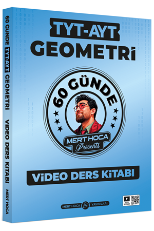 Resim Mert Hoca 2026 60 Günde TYT-AYT Geometri Video Ders Kitabı