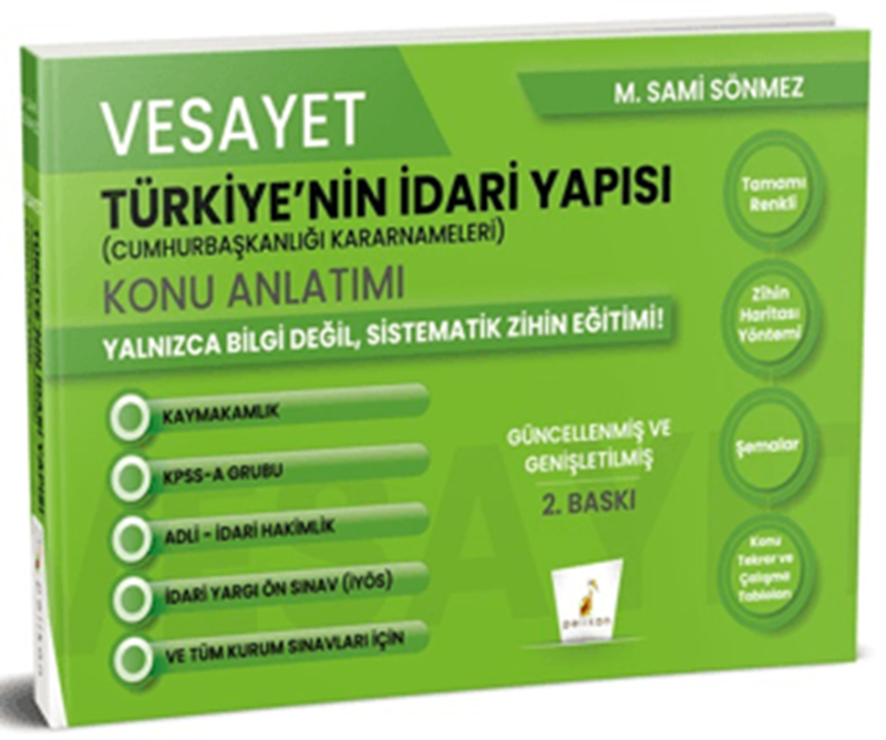 resm Vesayet Türkiye'nin İdari Yapısı (Cumhurbaşkanlığı Kararnameleri) Konu Anlatımı