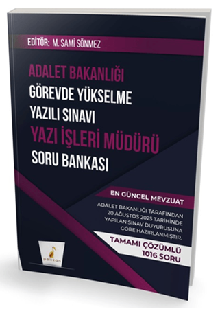 Resim GYS Adalet Bakanlığı Görevde Yükselme Yazılı Sınavı Yazı İşleri Müdürü Soru Bankası