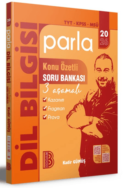 resm TYT - KPSS - MSÜ Parla Dil Bilgisi Konu Özetli Soru Bankası