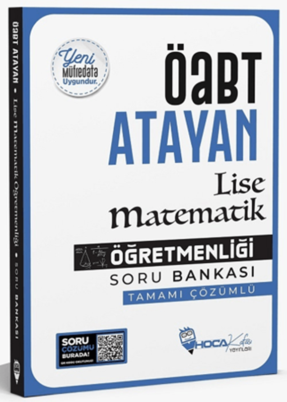 resm ÖABT Lise Matematik Öğretmenliği Atayan Soru Bankası Çözümlü