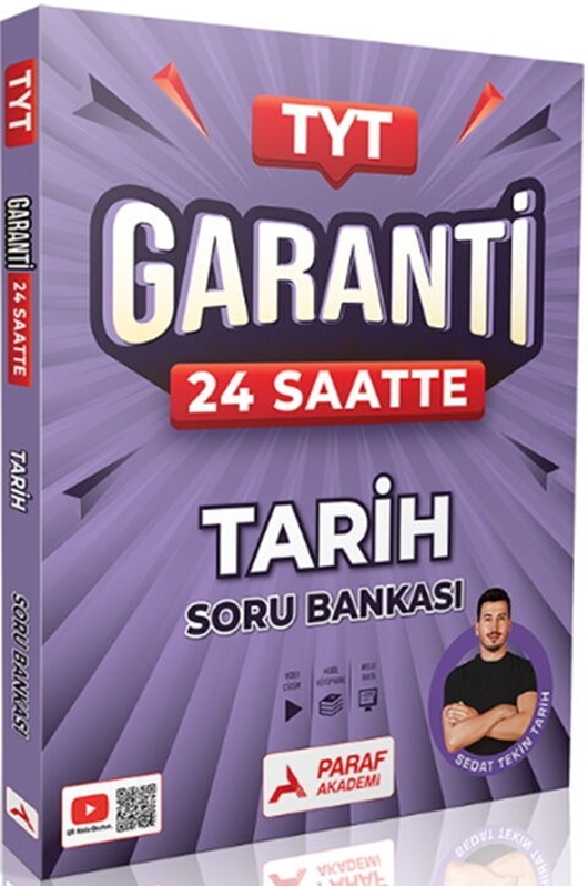 resm Paraf Yayınları TYT Sedat Tekin Tarih 24 Saatte Garanti Soru Bankası