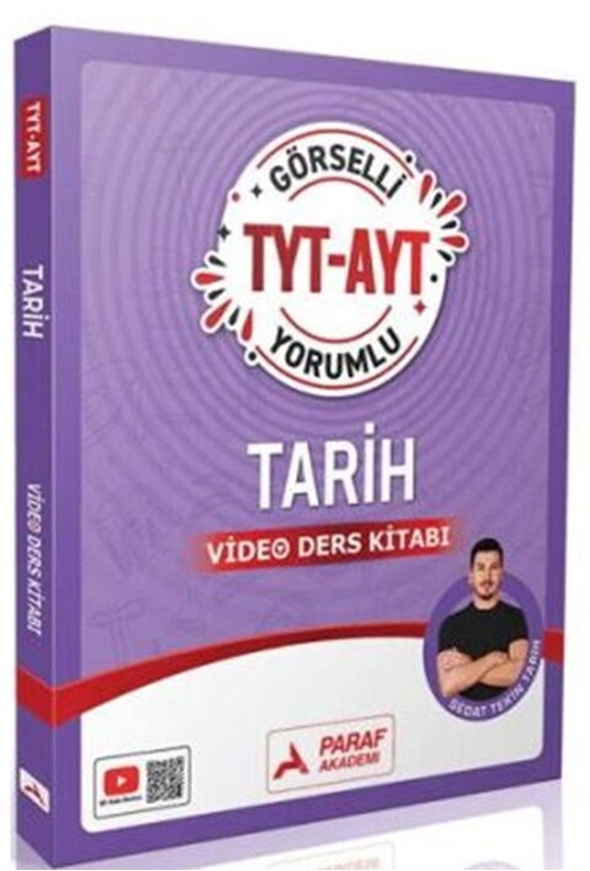 resm Paraf Yayınları TYT AYT Görselli Yorumlu Tarih Video Ders Kitabı