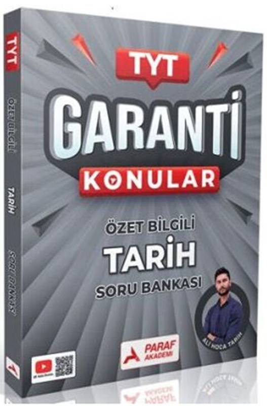 resm Paraf Yayınları TYT Tarih Garanti Konular Özel Bilgili Soru Bankası