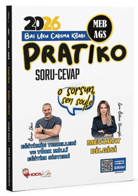 resm 2026 MEB-AGS Eğitimin Temelleri ve Türk Millî Eğitim Sistemi, Mevzuat Bilgisi Pratiko Soru Cevap Çalışma Kitabı
