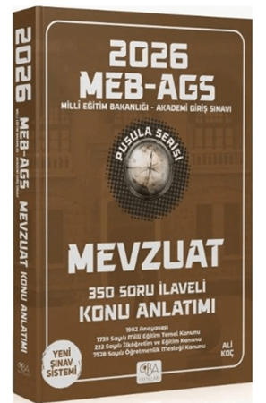 Resim 2026 MEB-AGS Mevzuat Konu Anlatımı Pusula Serisi