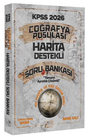 Resim 2026 KPSS Coğrafya Pusulası Harita Destekli Soru Bankası Çözümlü