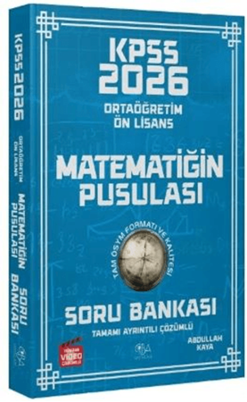 Resim 2026 KPSS Lise Ortaöğretim Ön Lisans Matematik Matematiğin Pusulası Soru Bankası Çözümlü